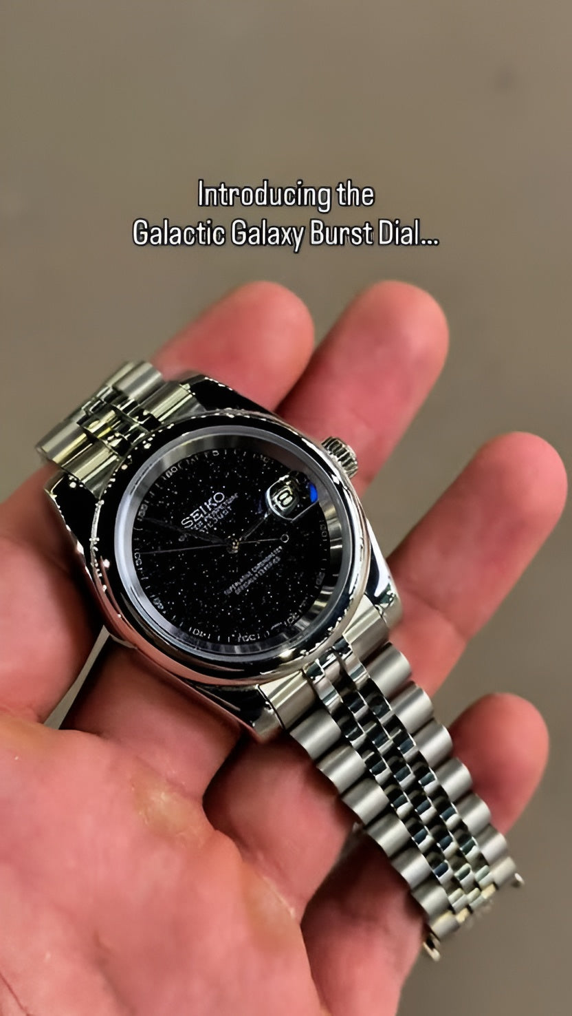 Seiko Mod Galaxy Silver - Black
