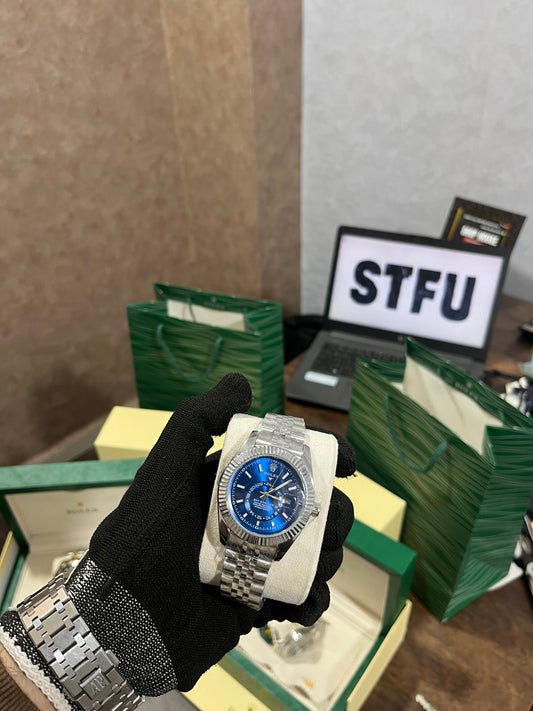 ROLE_X SKY DWELLER SILVER BLUE