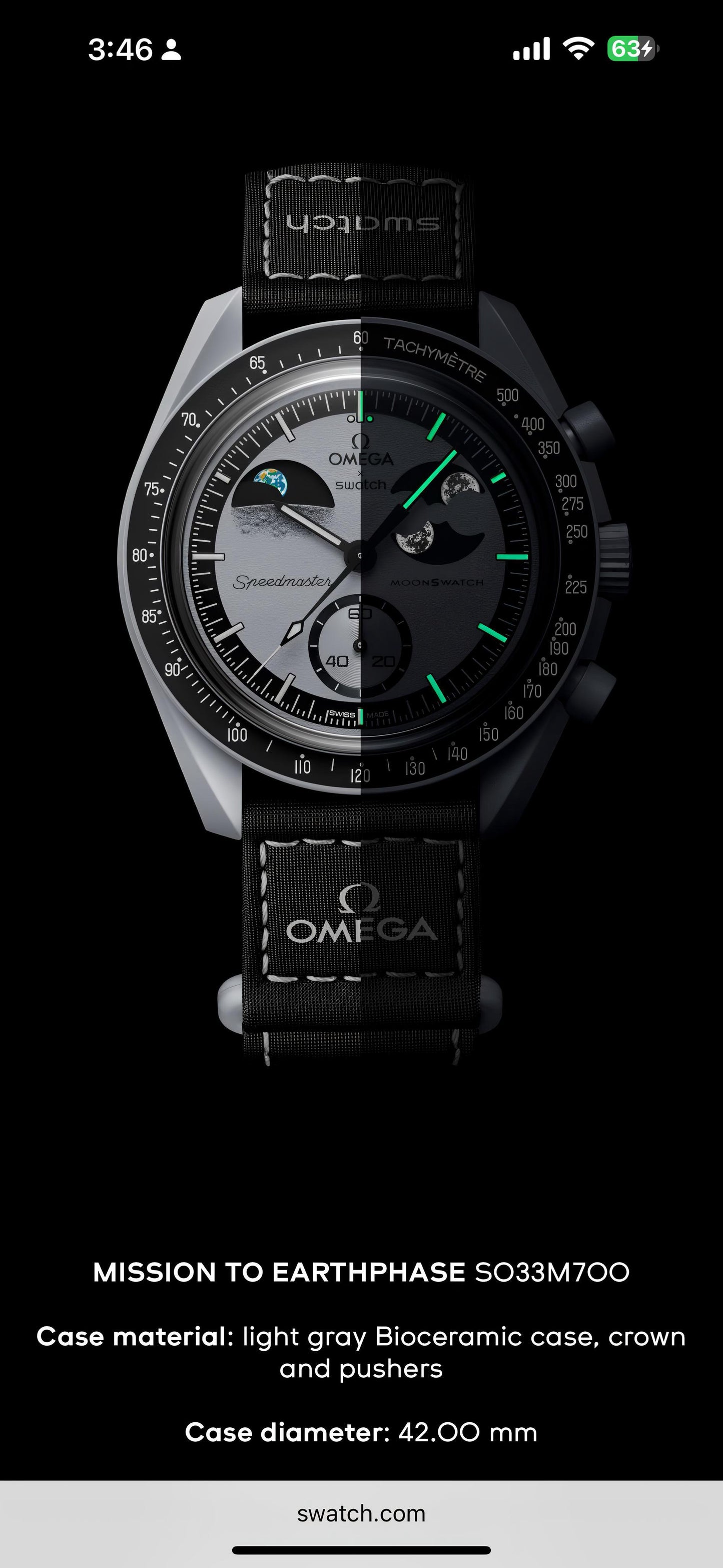 OMEGA X  SWATCH MISSION TO MOON