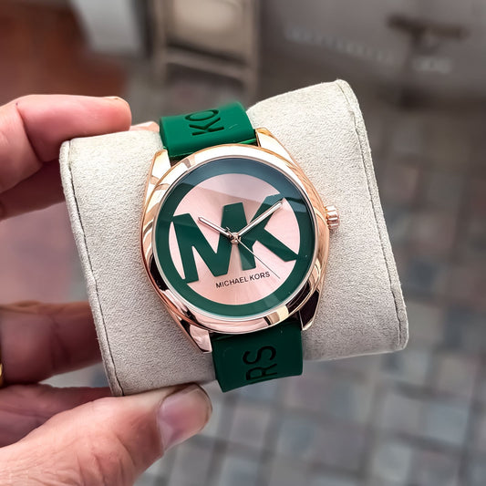 MICHAE_L KORS LADIES ROSE GREEN WATCH