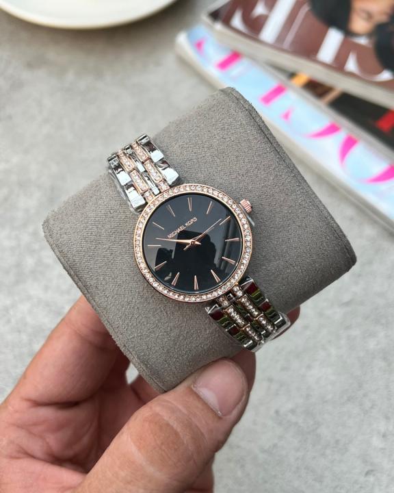 Michael Kor_s Darci Toton Rose Gold Black