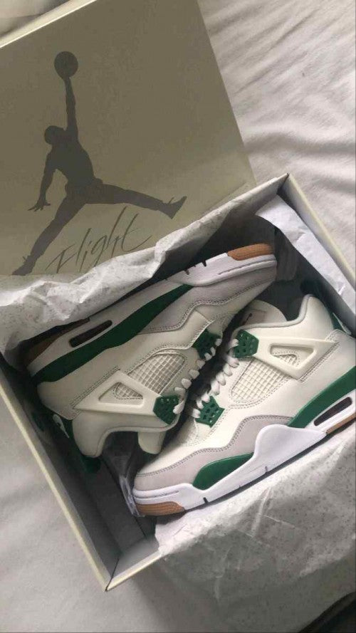 Nik_e Air Jordan Retro 4 Pine Green  230